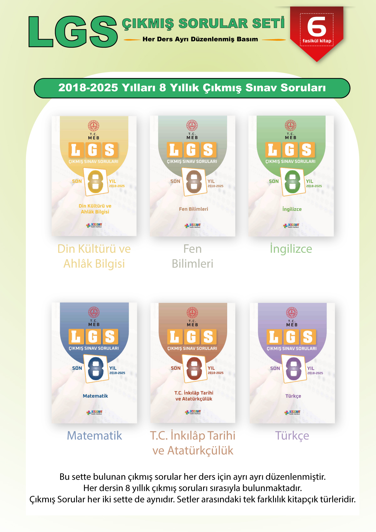 LGS Çıkmış Sorular Seti - Son 8 Yıl