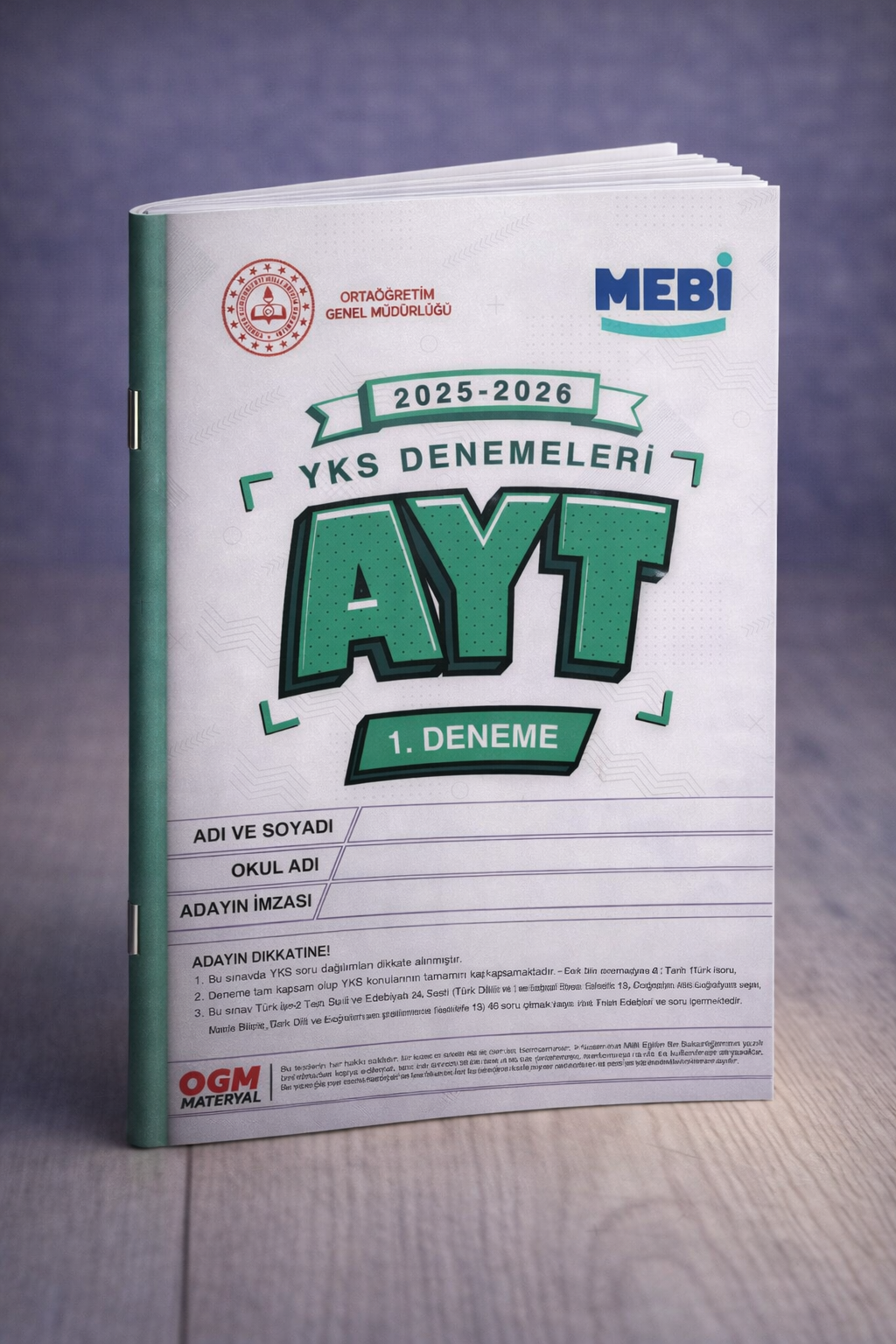 AYT Deneme Sınavı - 1