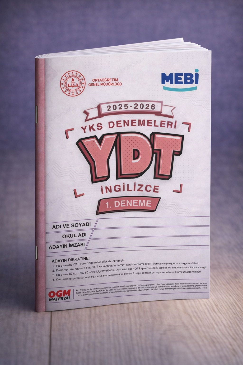 YDT MEBİ Deneme Sınavı - 1