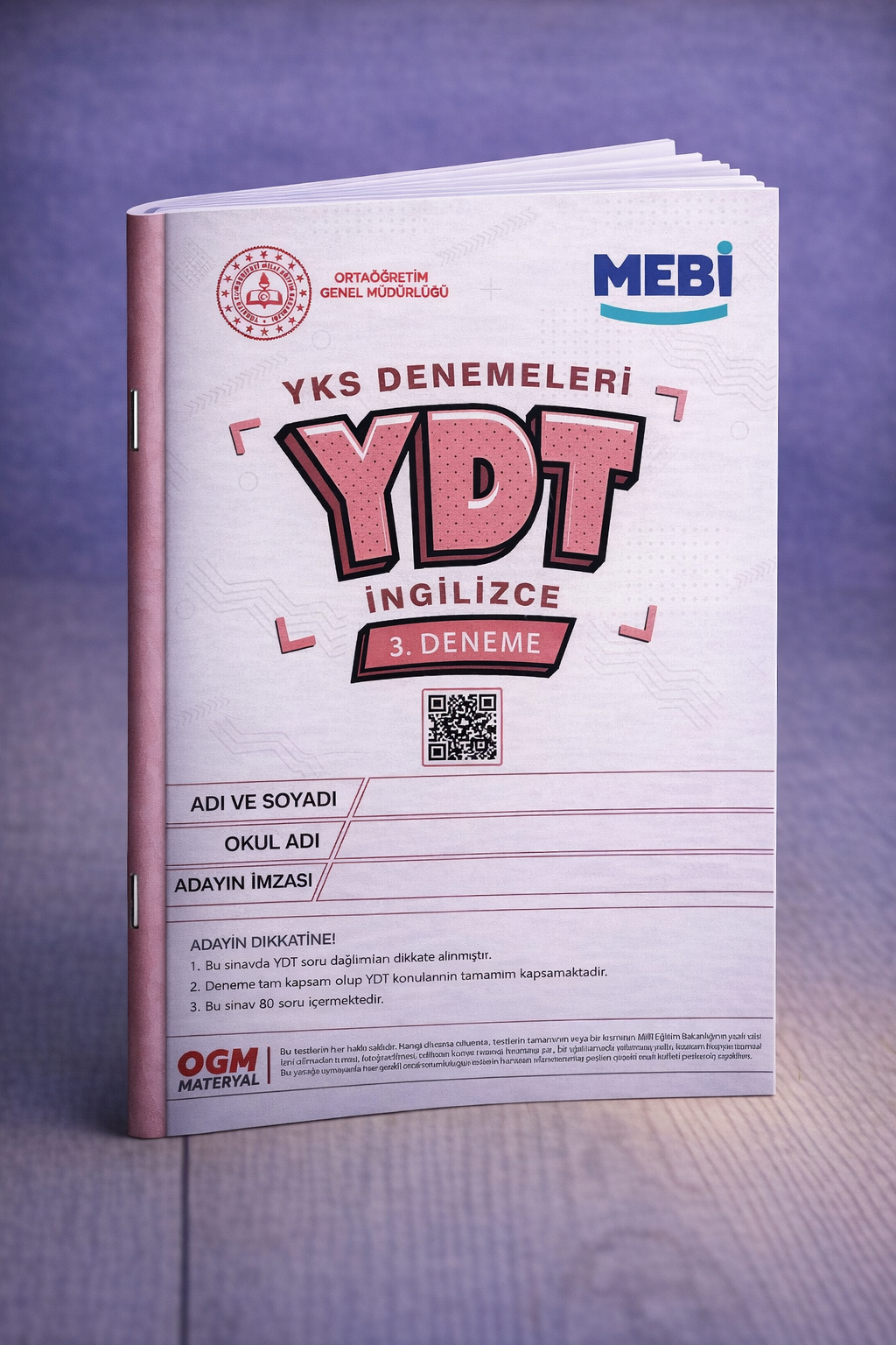YDT MEBİ Deneme Sınavı - 3