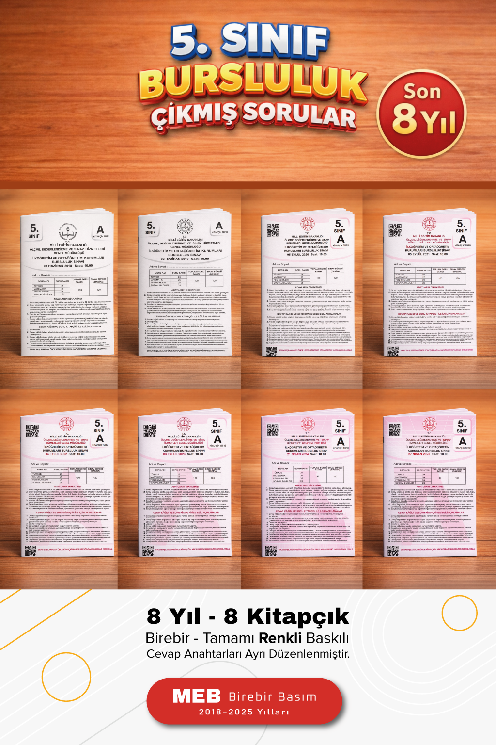 5. Sınıf Bursluluk Çıkmış Sorular - Son 8 Yıl