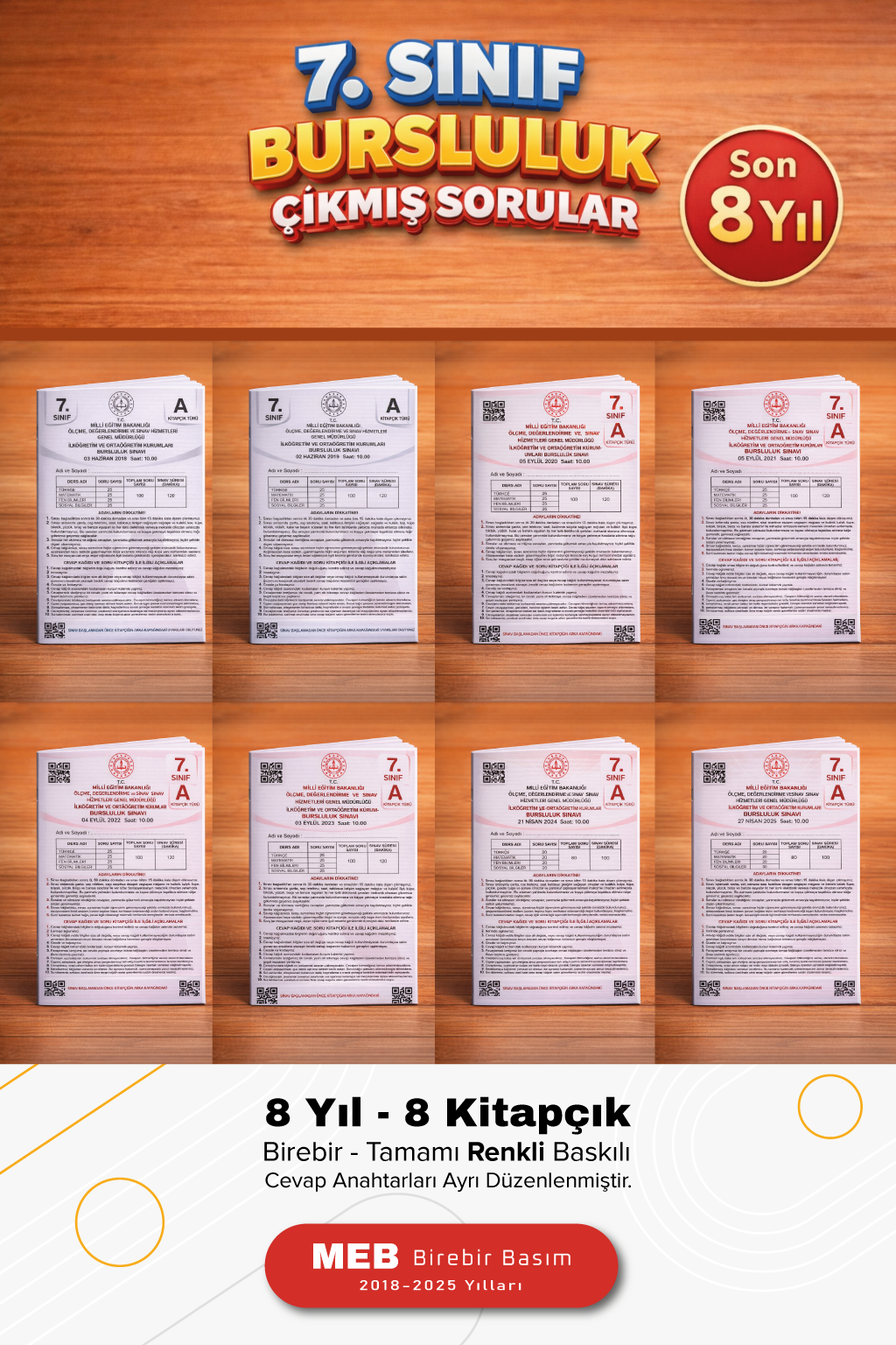 7. Sınıf Bursluluk Çıkmış Sorular - Son 8 Yıl