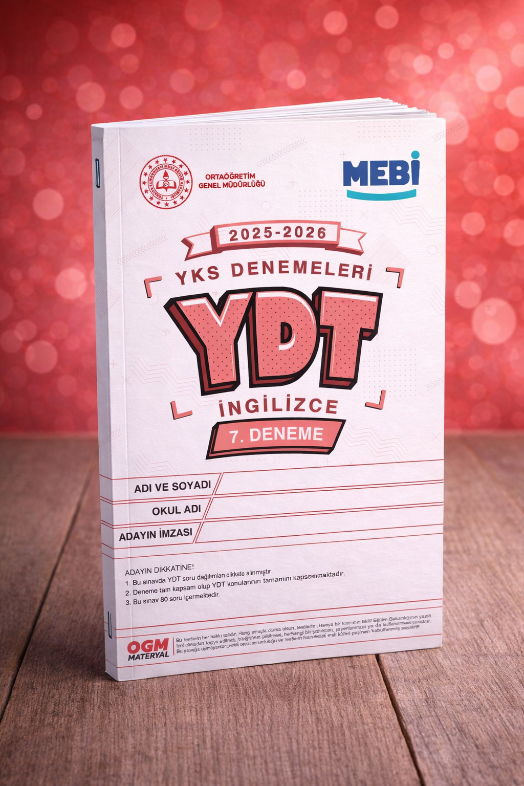 YDT MEBİ Deneme Sınavı - 7