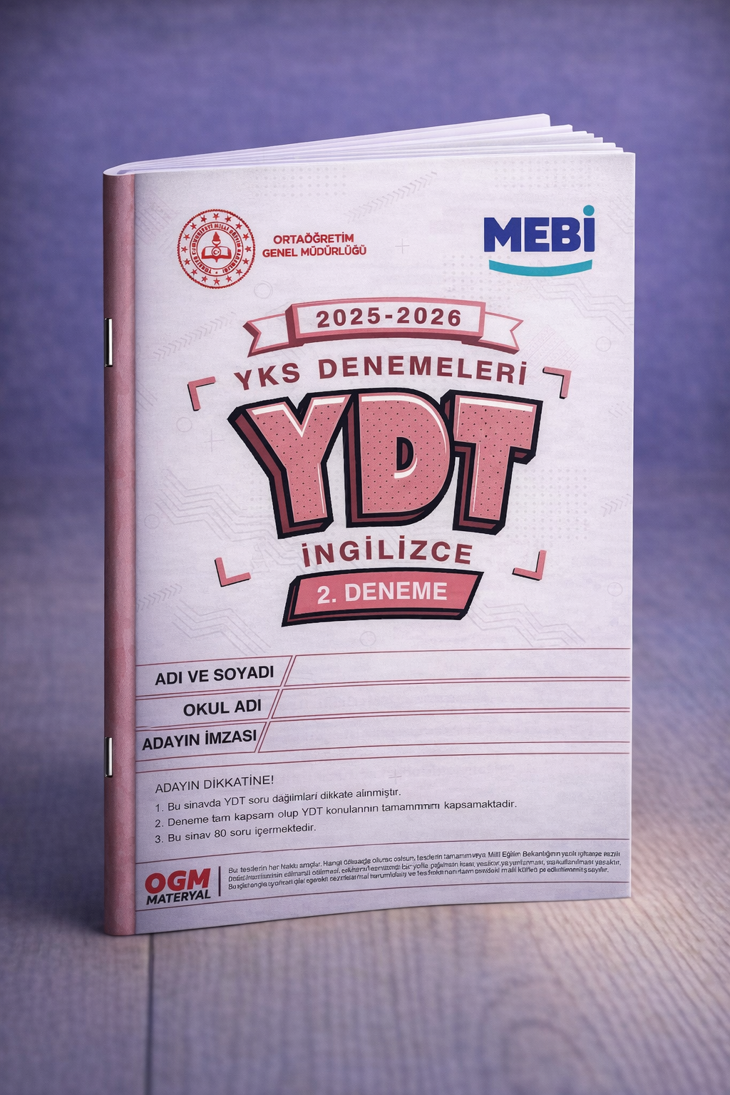 YDT MEBİ Deneme Sınavı - 2